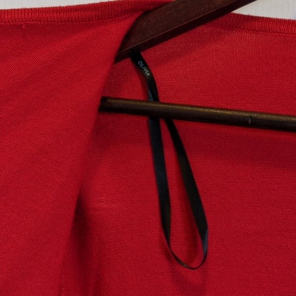 3/$20 Olivia Warren drape front cardigan - Picture 5 of 7
